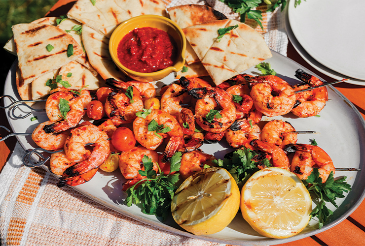 Grilled Harissa Shrimp