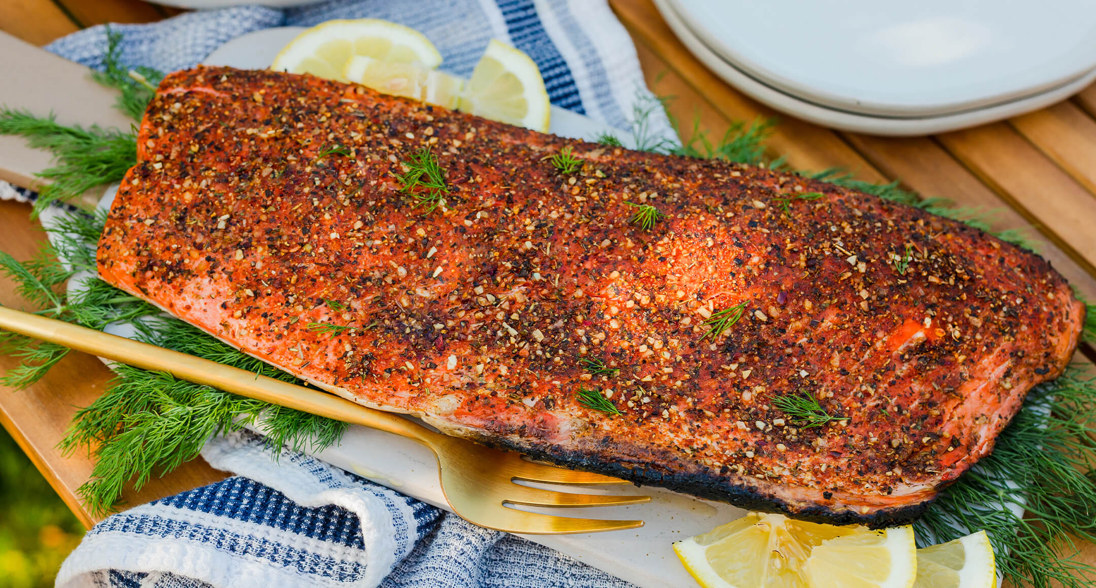 smoky cedar plank salmon